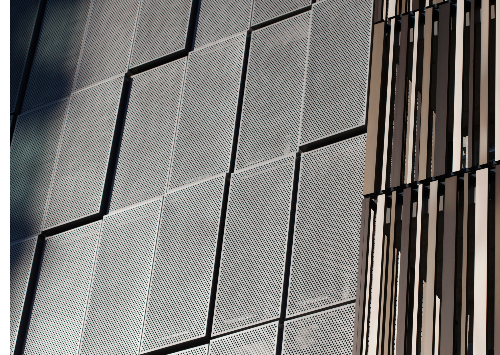 Luxury villa with metal facade