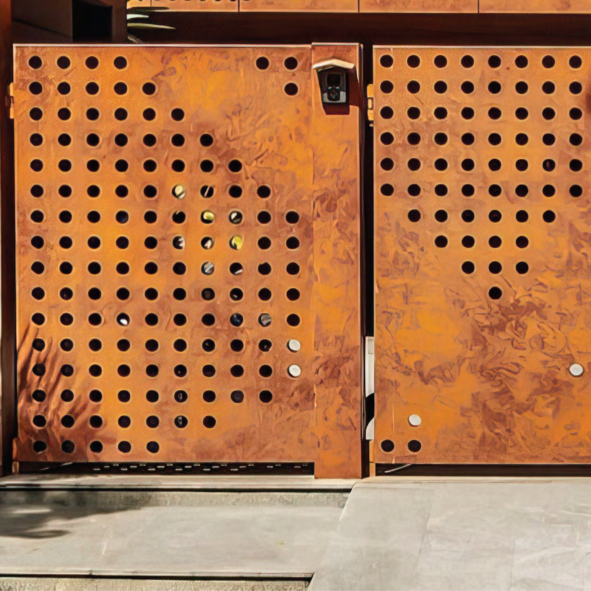 Corten Steel Perforated Screen