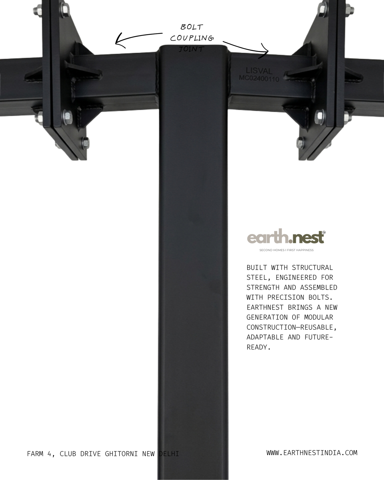 EarthNest Bolt System finished structure